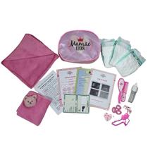 Enxoval Boneca Mamãe Reborn Bolsa Manta Naninha E Acessórios