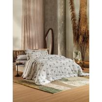 Enxoval Cama Casal 6 peças (jogo cama + jogo Cobreleito) Teka Diamante 100% Algodão