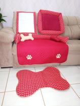 Enxoval Pet 5 pçs Vermelho Grande - ComfortPet