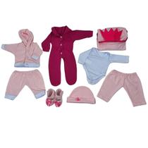 Enxoval Roupas Boneca Bebê Reborn 8 Peças Mamãe Reborn