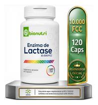 Enzima De Lactase 10.000 Fcc 120 Caps Intolerância A Lactose