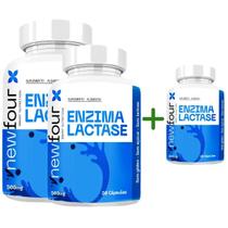 Enzima Lactase Kit com 3 Com Total De 90 Capsulas Enzima Lactase Kit com 3 Com Total De 90 Capsulas