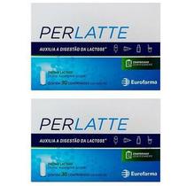 Enzima Lactose Perlatte Enzima Lactase 2x30 comprimidos (intolerância Lactose) - EUROFARMA