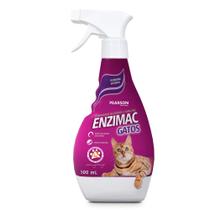 Enzimac Gatos Spray Eliminador de Odores e Manchas 500ml Enzimac Gatos Spray Eliminador de Odores e Manchas 500ml