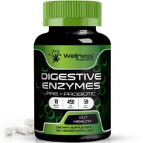 Enzimas digestivas com probióticos e prebióticos 450 mg 120 cápsulas