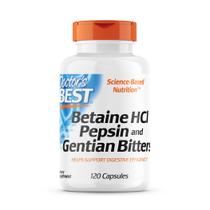 Enzimas Digestivas Doctor's Best Betaína HCI Pepsina - 120 Cápsulas