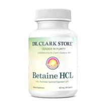 Enzimas digestivas Dr. Clark Betaine HCL Acid Reflux 100 cápsulas