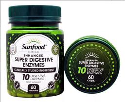 Enzimas Digestivas Super Digestive Enzymes - Sunfood 60 Caps