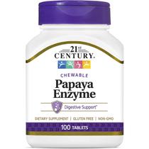 Enzimas Mamão Papaya 100 Tabs 21st Century
