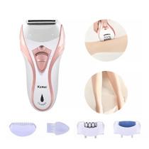 Epilador multifuncional: ajuste de duas velocidades, com funções de depilação, exfoliação e barbeado Epilador multifuncional: ajuste de duas velocidades, com funções de depilação, exfoliação e barbeado