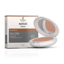 Episol Color Pó Compacto Protetor Solar FPS50 - Médio - Tom 3 - 10g