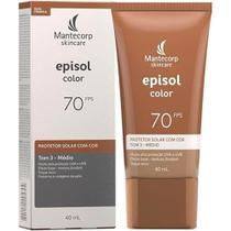 Episol Facial Color FPS 70 Tom 3 Médio 40ml Episol Facial Color FPS 70 Tom 3 Médio 40ml