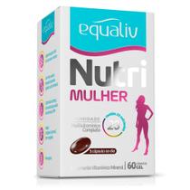 EQUALIV Nutri Mulher Suplemento Vitamínico Mineral 60 cáps gel