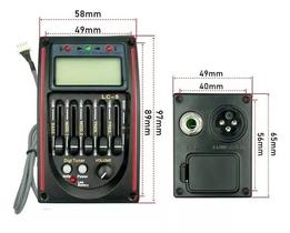 Equalizador 5 Bandas Viola E Violâo Lc-5 Afinador Captador VERMELHO
