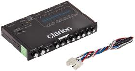 Equalizador Clarion EQS755 Gráfico de áudio automotivo de 7 bandas PRETO