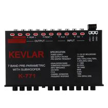 Equalizador gráfico de áudio automotivo Dpofirs 7 bandas com entrada de alto nível