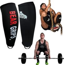 Equipamento de ginástica Shin Guards Bear Grips Deadlift para homens/mulheres