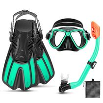 Equipamento de mergulho CTSAYTL para crianças 4 em 1 com máscara Fins Snorkel Equipamento de mergulho CTSAYTL para crianças 4 em 1 com máscara Fins Snorkel
