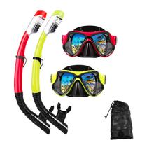 Equipamento de mergulho DIPUKI Conjunto de máscaras de snorkel para adultos (pacote com 2)