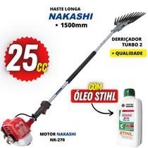 Equipamento Para Colher Café Nakashi Com Haste Longa de 1500mm e Motor NK-270 + Óleo Castrol Stihl Equipamento Para Colher Café Nakashi Com Haste Longa de 1500mm e Motor NK-270 + Óleo Castrol Stihl