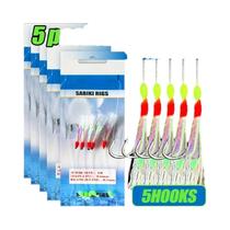 Equipamentos Luminosos Para Pesca Com Penas De Peixe Para Pesca Em Água Salgada, Casting De Cavala E