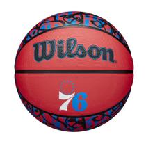 Equipe de basquete WILSON da NBA Graffiti Philadelphia 76ers Sz 7 Equipe de basquete WILSON da NBA Graffiti Philadelphia 76ers Sz 7