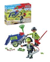 Equipe de limpeza Playmobil City Action 71434 com 32 acessórios