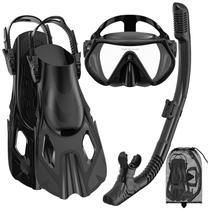 Equipo de Snorkel con Máscara Wutrye, Aletas y Tubo para Adultos