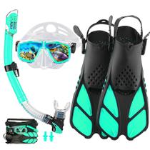 Equipo de Snorkel DiVLMT para Adultos con Aletas y Máscara de Buceo
