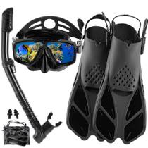 Equipo de Snorkel DiVLMT para Adultos con Aletas y Máscara de Buceo