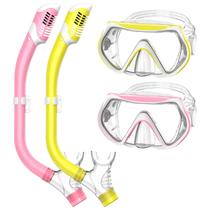 Equipo de Snorkel Forshine para Niños 6-14 Años con Snorkel Seco Superior