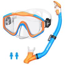 Equipo de Snorkel HiiPeak para Niños de 6 a 14 Años - Azul-Naranja Equipo de Snorkel HiiPeak para Niños de 6 a 14 Años - Azul-Naranja