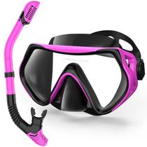 Equipo de Snorkel para Adultos, Set de Snorkel con Tapa Seca, Máscara de Buceo, Visión Panorámica Profesional de 180 para Respirar Libremente (Morado) Equipo de Snorkel para Adultos, Set de Snorkel con Tapa Seca, Máscara de Buceo, Visión Panorámica Profesional de 180 para Respirar Libremente (Morado)