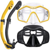 Equipo de Snorkel Skarif Máscara Secadora para Adultos Paquete de 2