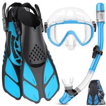 Equipo de Snorkel Ubekezele 4 en 1 para Adultos con Bolsa de Viaje Equipo de Snorkel Ubekezele 4 en 1 para Adultos con Bolsa de Viaje