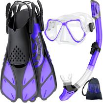 Equipo de Snorkel Zenoplige: Máscara, Aletas y Tubo para Adultos Equipo de Snorkel Zenoplige: Máscara, Aletas y Tubo para Adultos