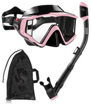 Equipo de snorkeling Aegend con tubo seco para adultos, jóvenes y niños Equipo de snorkeling Aegend con tubo seco para adultos, jóvenes y niños