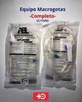 Equipo Macrogotas Completo para Infusão Estéril de Uso Único. Contém 1 Unidade. Equipo Macrogotas Completo para Infusão Estéril de Uso Único. Contém 1 Unidade.