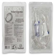 Equipo Macrogotas Descarpack Luer Slip com Filtro e Injetor Lateral (Pacote 50 Unidades)