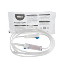 Equipo microgotas completo papel grau luer slip pacote com 25 unidades medix