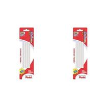 Eraser de recarga Pentel Clic Eraser ZERBP4-K6 4 unidades Pacote de 2
