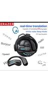 Erazer x8 fone de ouvido de tradução em tempo real ai 135 linguas translator e earbuds ingues espanhol etc para viagens trabalhos estudos em geral