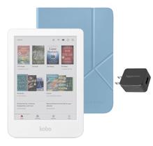 eReader Kobo Clara Colour com pacote de capa branca de 16 GB de armazenamento eReader Kobo Clara Colour com pacote de capa branca de 16 GB de armazenamento