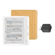 eReader Kobo Libra, cor branca, com estojo, 32 GB de armazenamento eReader Kobo Libra, cor branca, com estojo, 32 GB de armazenamento