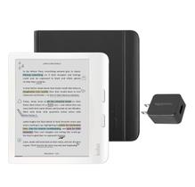 eReader Kobo Libra, cor branca, com estojo e adaptador AC eReader Kobo Libra, cor branca, com estojo e adaptador AC