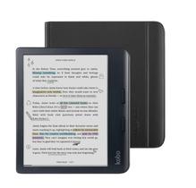 eReader Kobo Libra, cor preta, com estojo, 32 GB de armazenamento