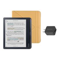 eReader Kobo Libra, cor preta, com estojo e adaptador AC eReader Kobo Libra, cor preta, com estojo e adaptador AC