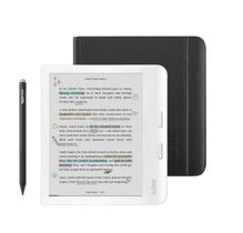 eReader Kobo Libra em cor branca com estojo e caneta