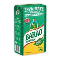 Erva Mate Chimarrão BARÃO NATIVA Vácuo Sem Glúten 1Kg