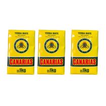 Erva mate chimarrão canarias kit 3kg